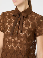 Lace T-shirt - Chocolate