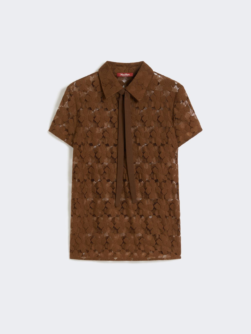 Lace T-shirt - Chocolate