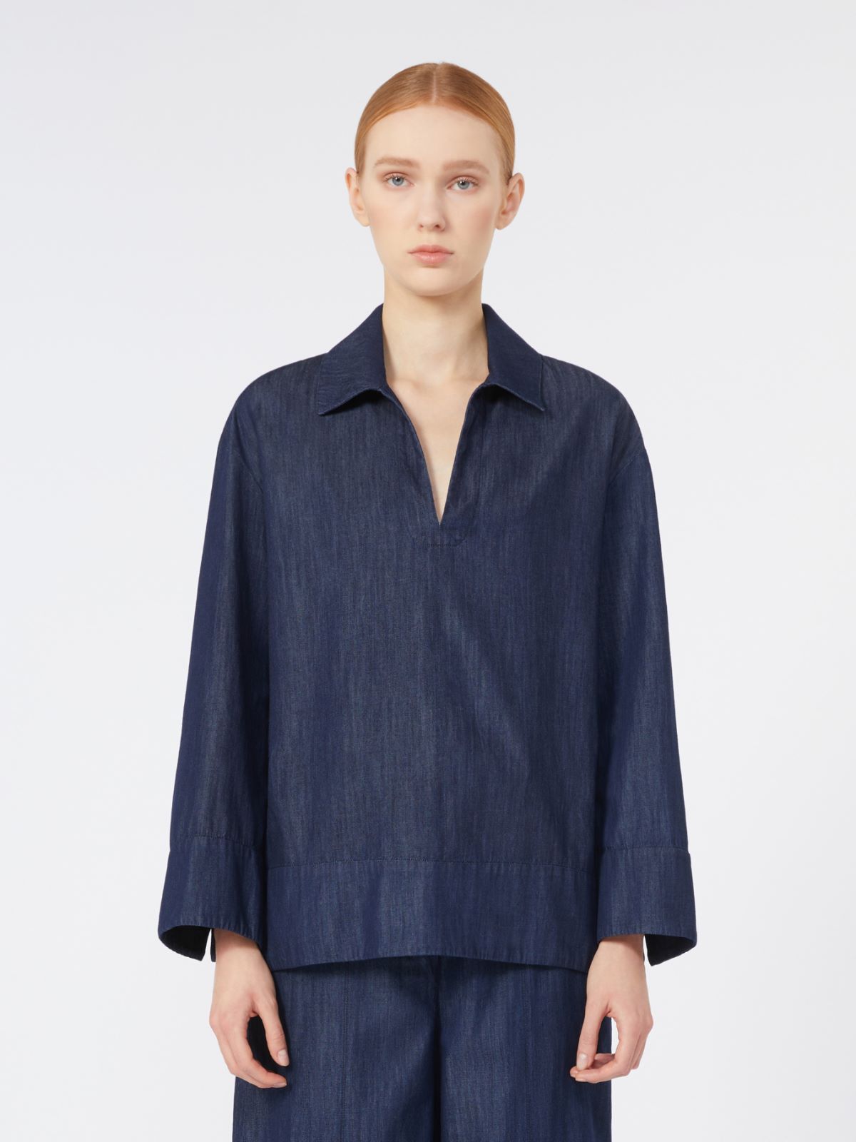 Lightweight denim shirt - Midnightblue