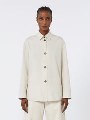 Straight cotton shirt - Ecru