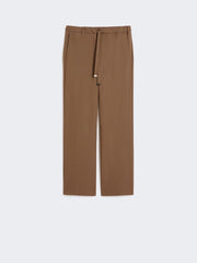 Wool gabardine trousers - Caramel