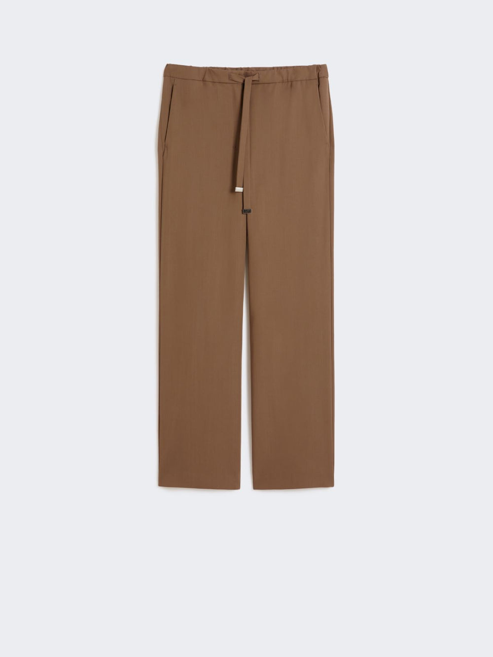 Wool gabardine trousers - Caramel