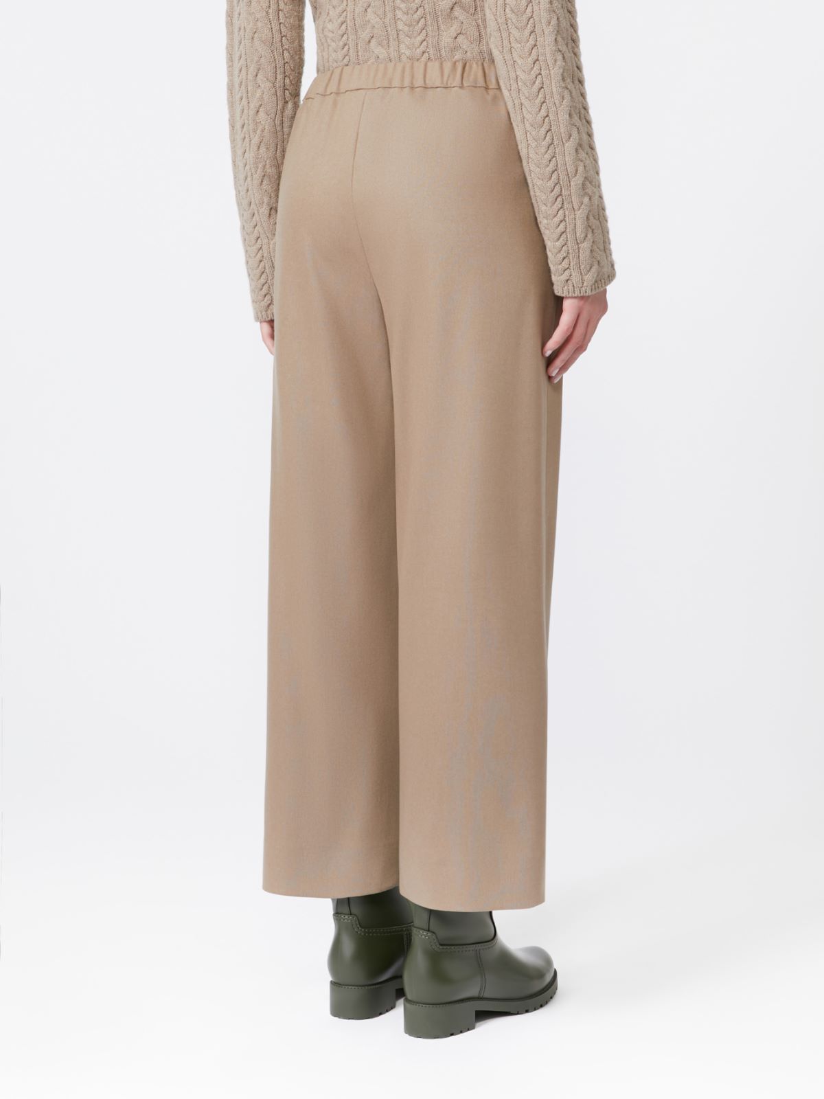 Wool joggers - Biscuit