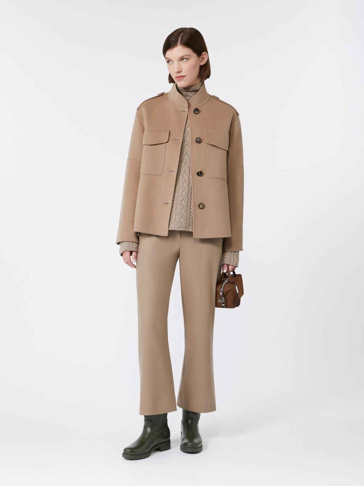 Wool joggers - Biscuit