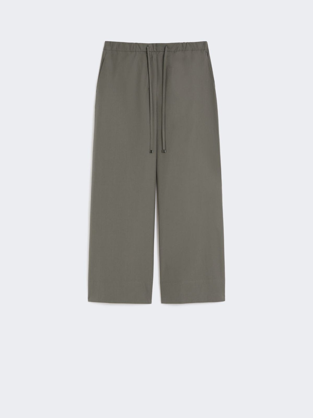 Cotton drawstring trousers - Medium grey