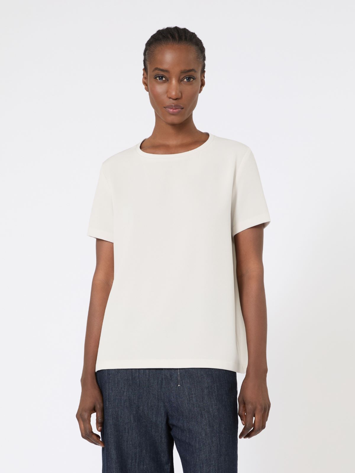 Satin T-shirt - Natural