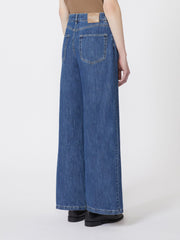 Wide-leg denim jeans - Midnightblue