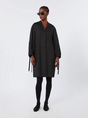 Stretch poplin dress - Black