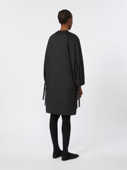 Stretch poplin dress - Black