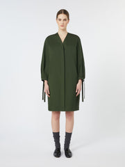 Stretch poplin dress - Kaki