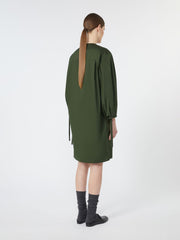 Stretch poplin dress - Kaki