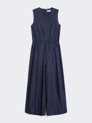 Cotton denim jumpsuit - Midnightblue