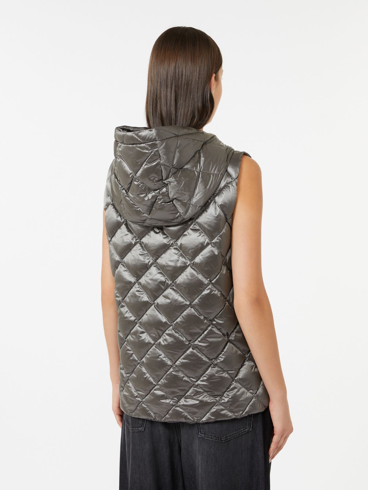 Water-repellent padded gilet - Medium grey
