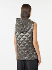Water-repellent padded gilet - Medium grey