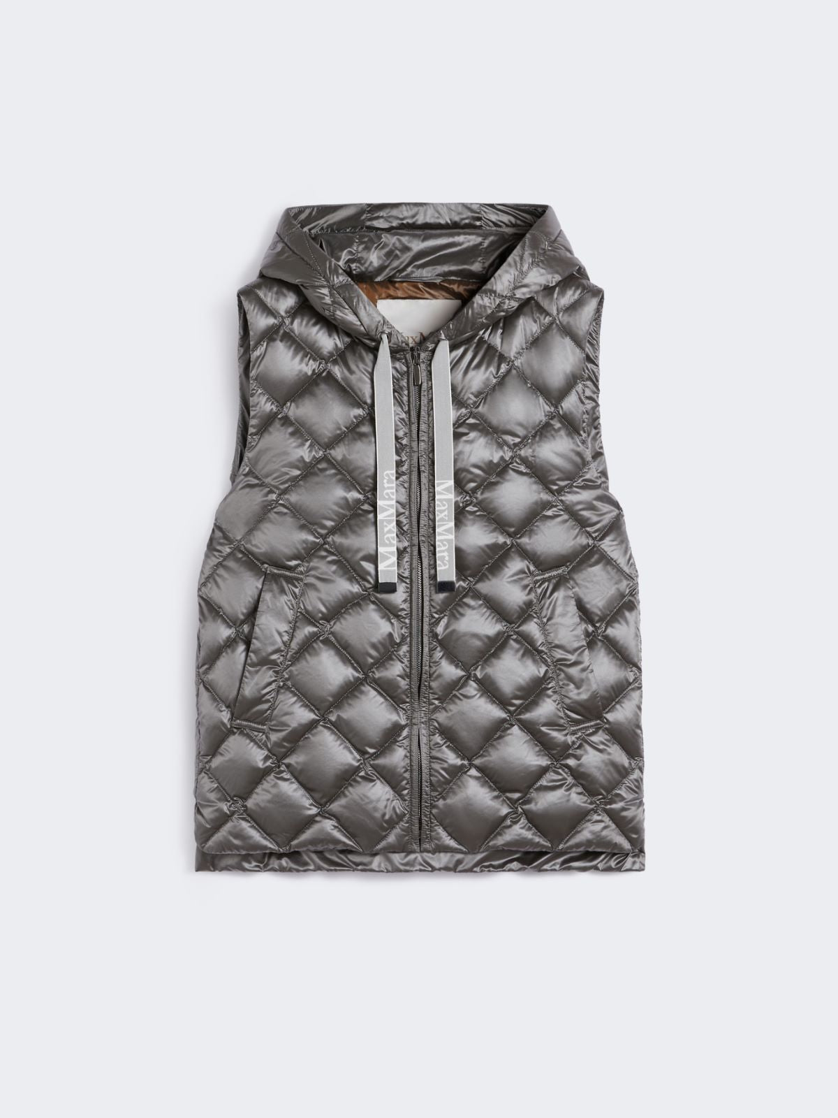 Water-repellent padded gilet - Medium grey
