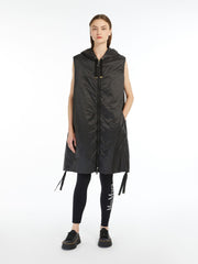 Water-repellent canvas gilet - Black