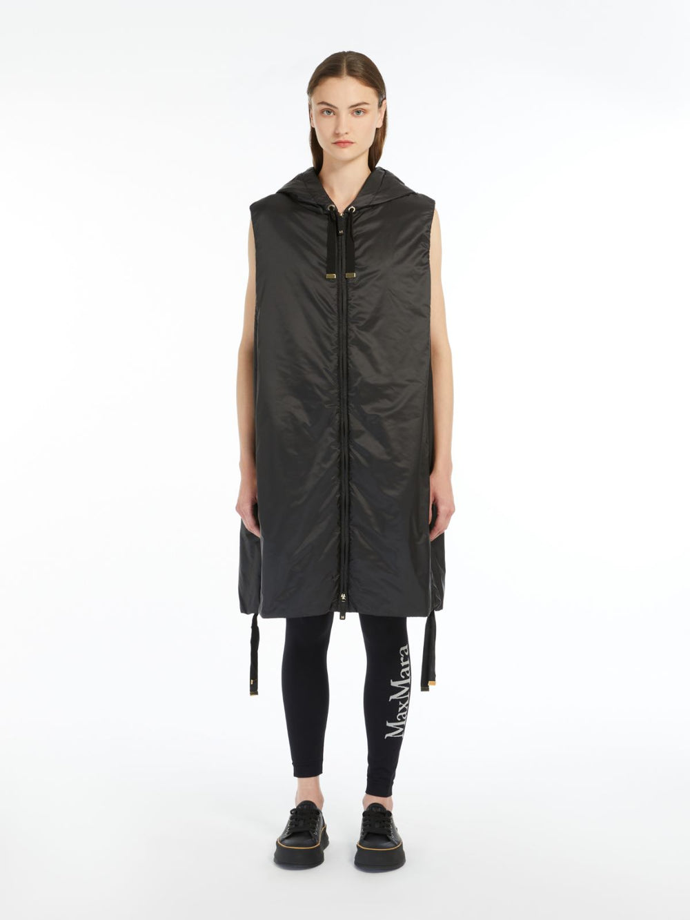 Water-repellent canvas gilet - Black