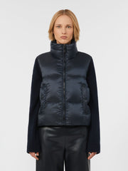 Padded gilet in water-repellent technical fabric - Midnightblue