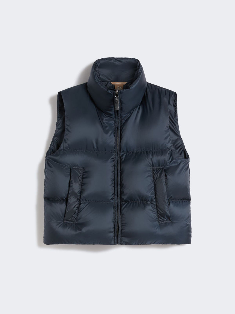 Padded gilet in water-repellent technical fabric - Midnightblue