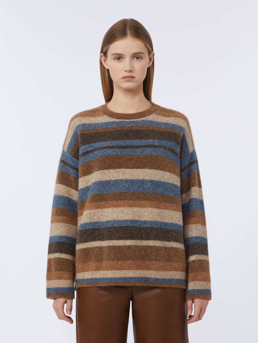Alpaca and wool sweater - Beige
