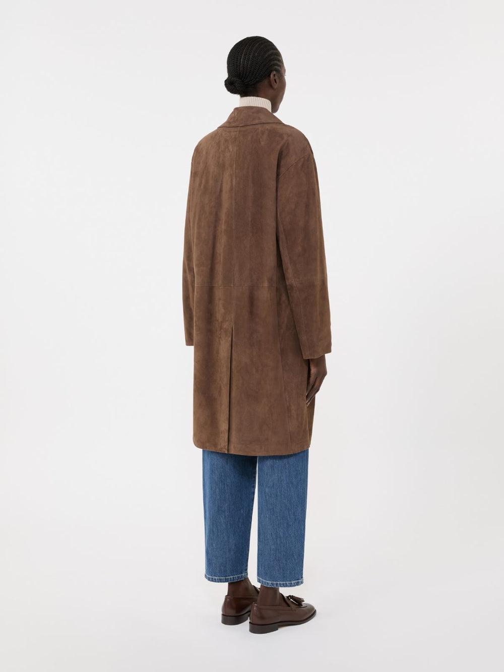 Suede overcoat - Brown