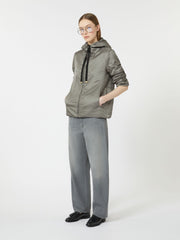 Cameluxe padded jacket with hood - Medium grey