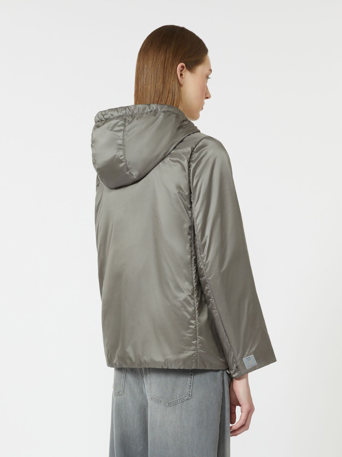 Cameluxe padded jacket with hood - Medium grey