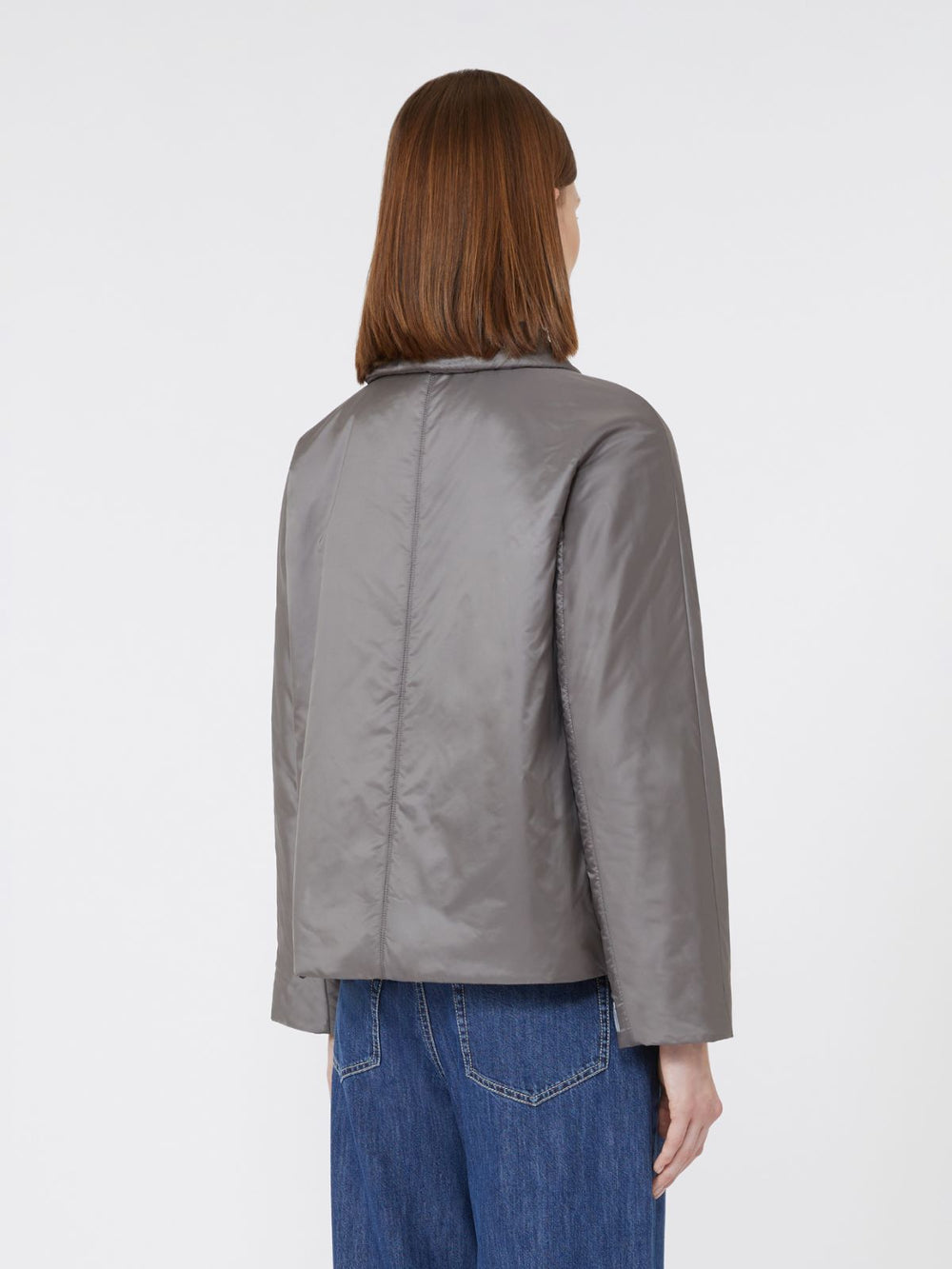 Padded jacket in water-repellent canvas - Dark grey