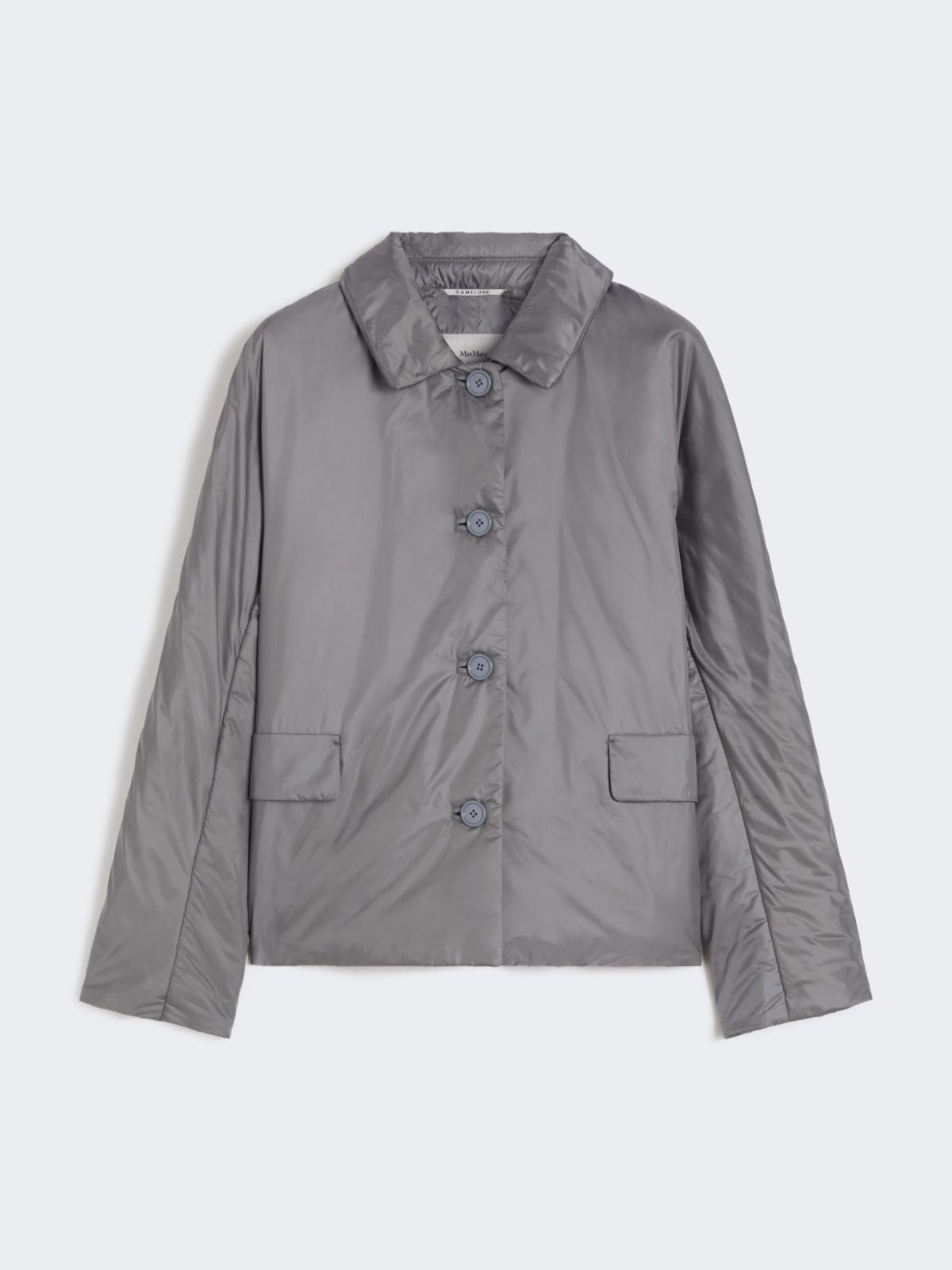 Padded jacket in water-repellent canvas - Dark grey
