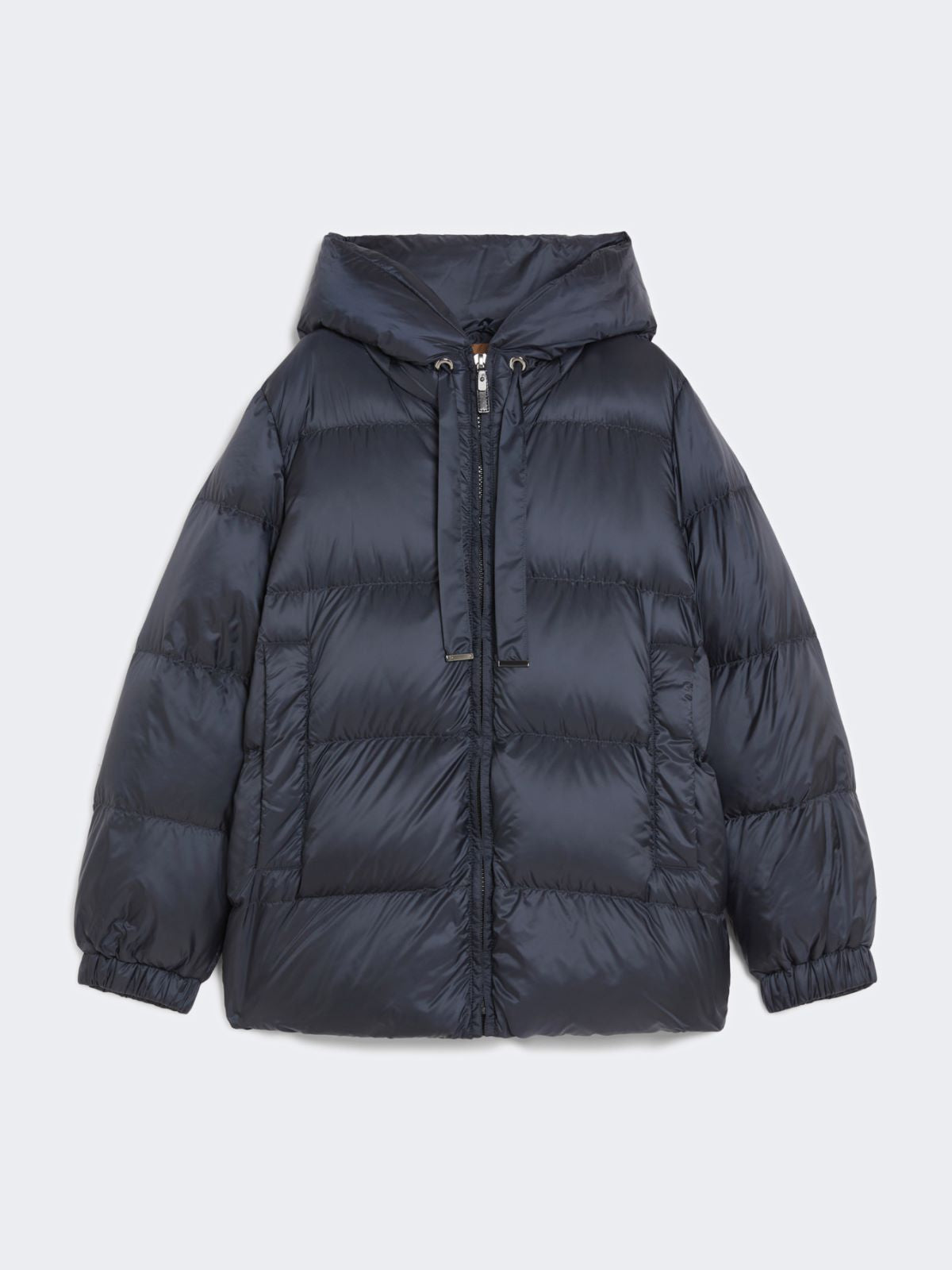 Down jacket in water-repellent canvas - Midnightblue
