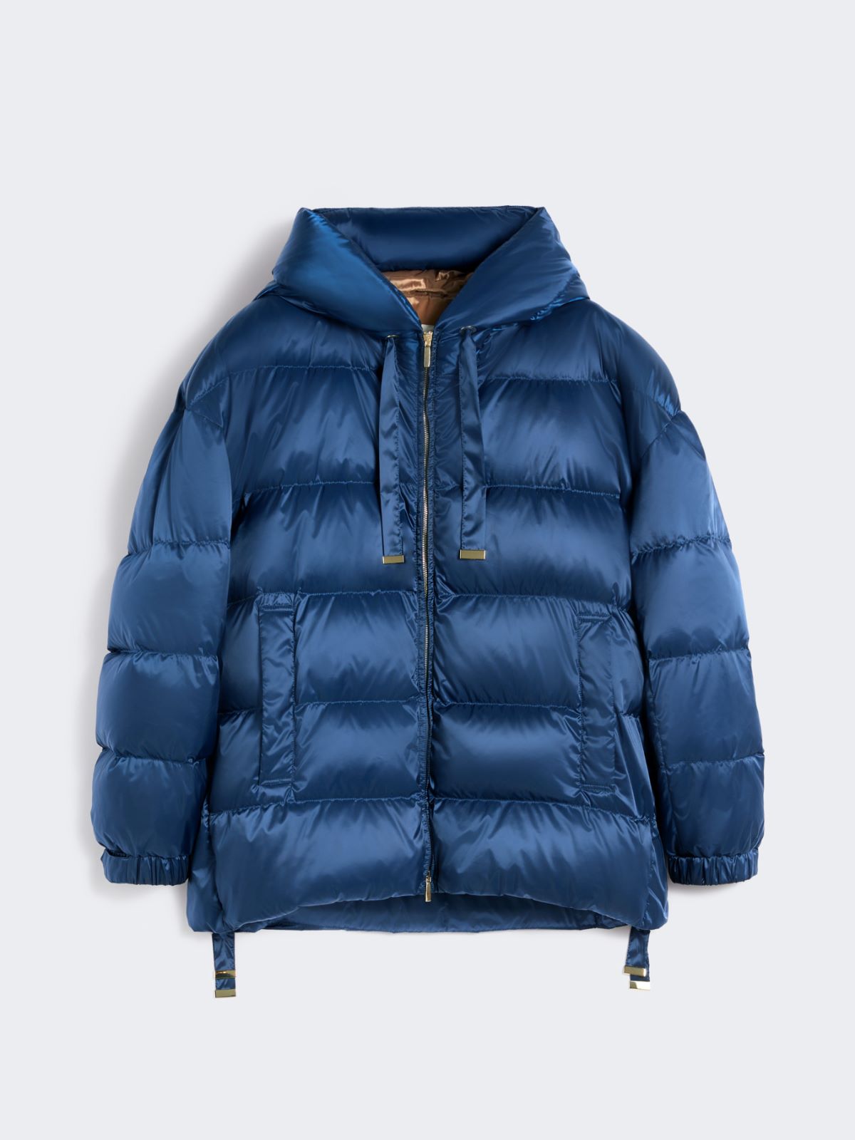 Down jacket in water-repellent taffeta - Navy