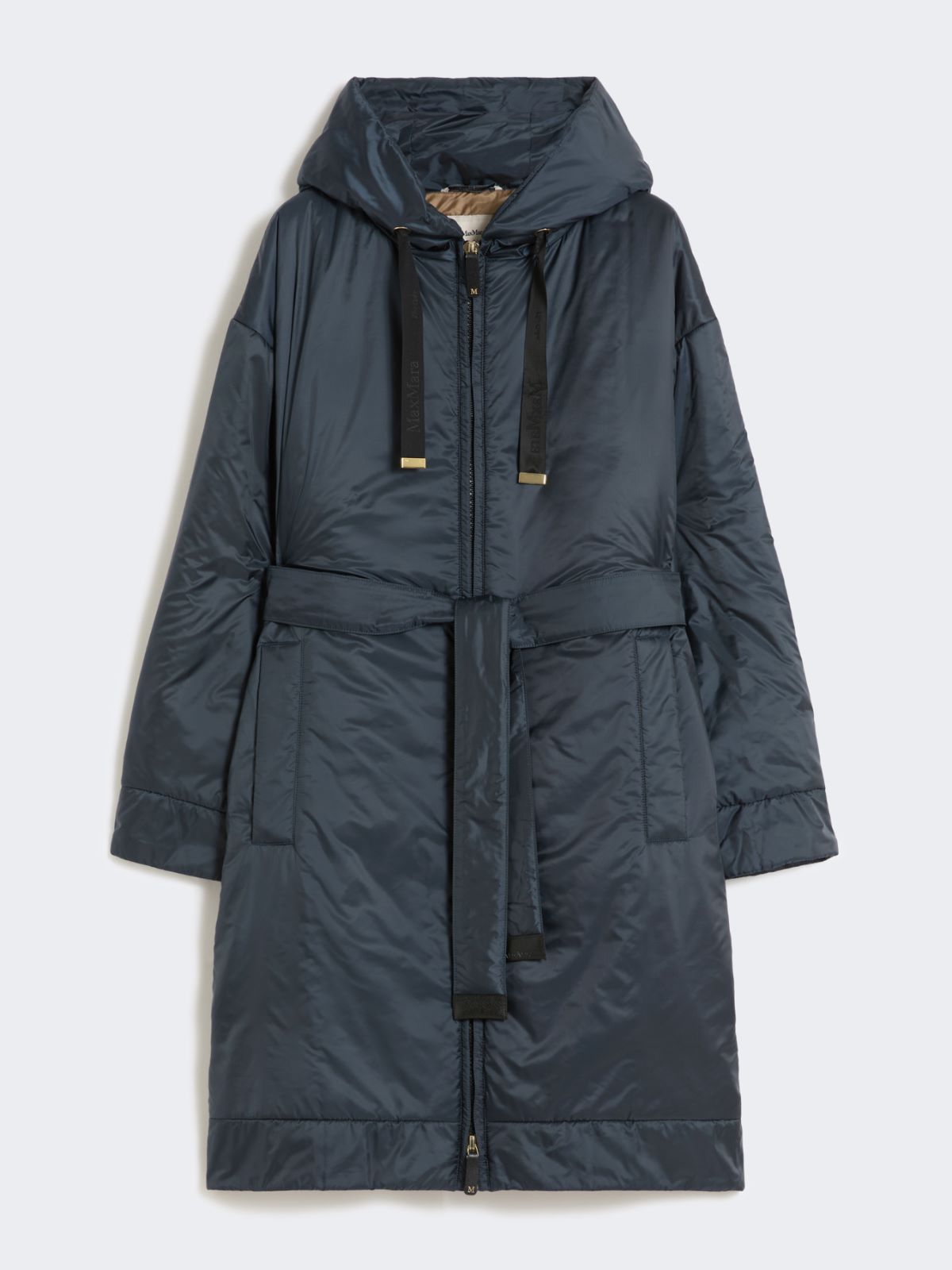 Water-repellent canvas padded parka - Midnightblue