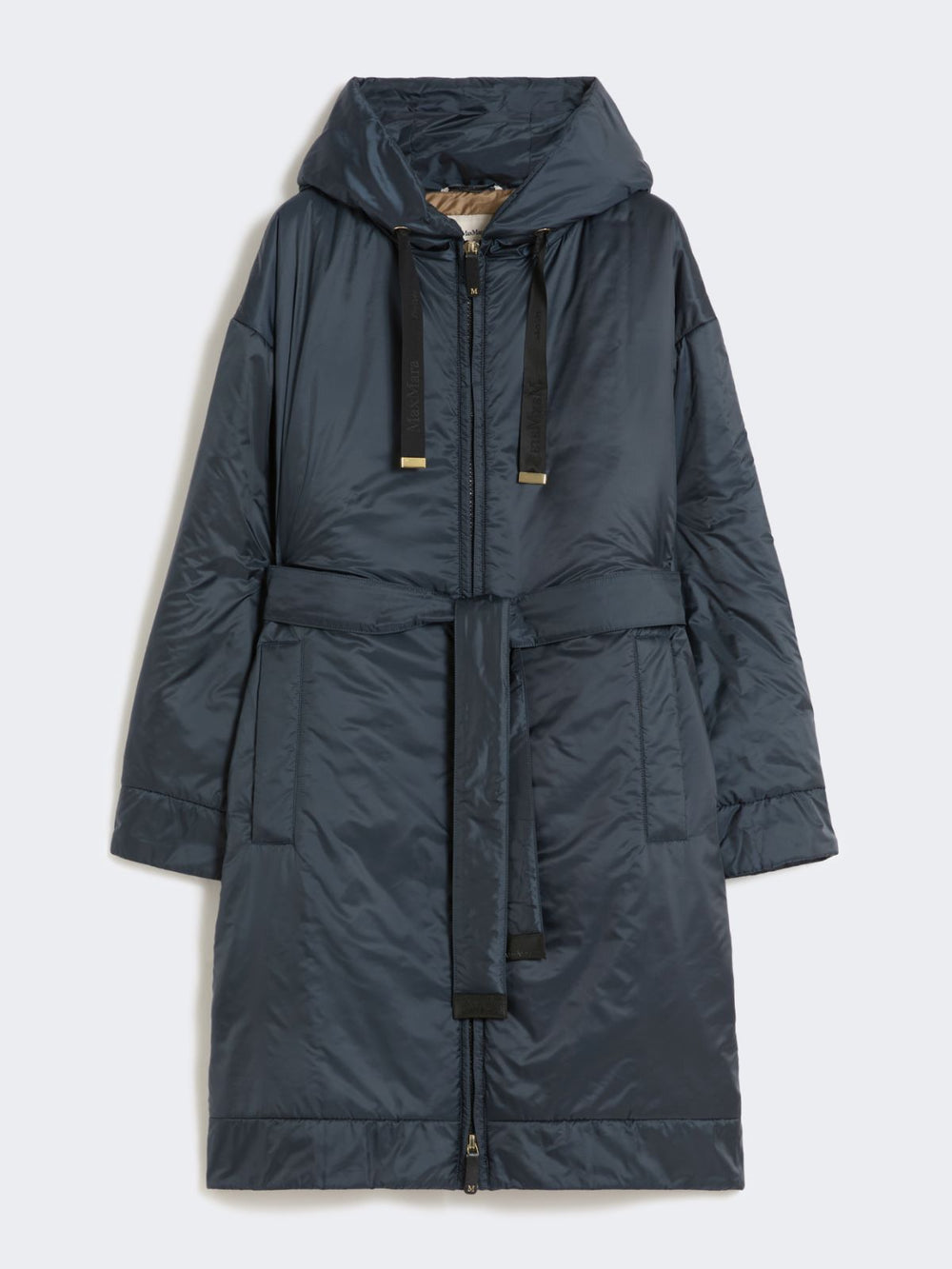 Water-repellent canvas padded parka - Midnightblue