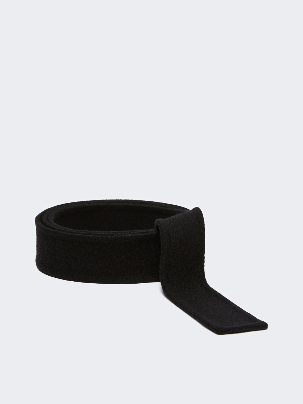 Belt in pure wool fabric - Black