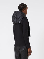 Water-repellent nylon fabric front insert - Black