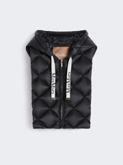 Water-repellent nylon fabric front insert - Black