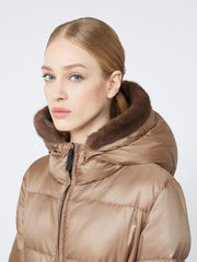 Soft fabric hood trim - Brown