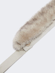 Soft fabric hood trim - Pearl grey