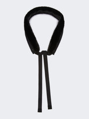 Soft fabric hood trim - Black