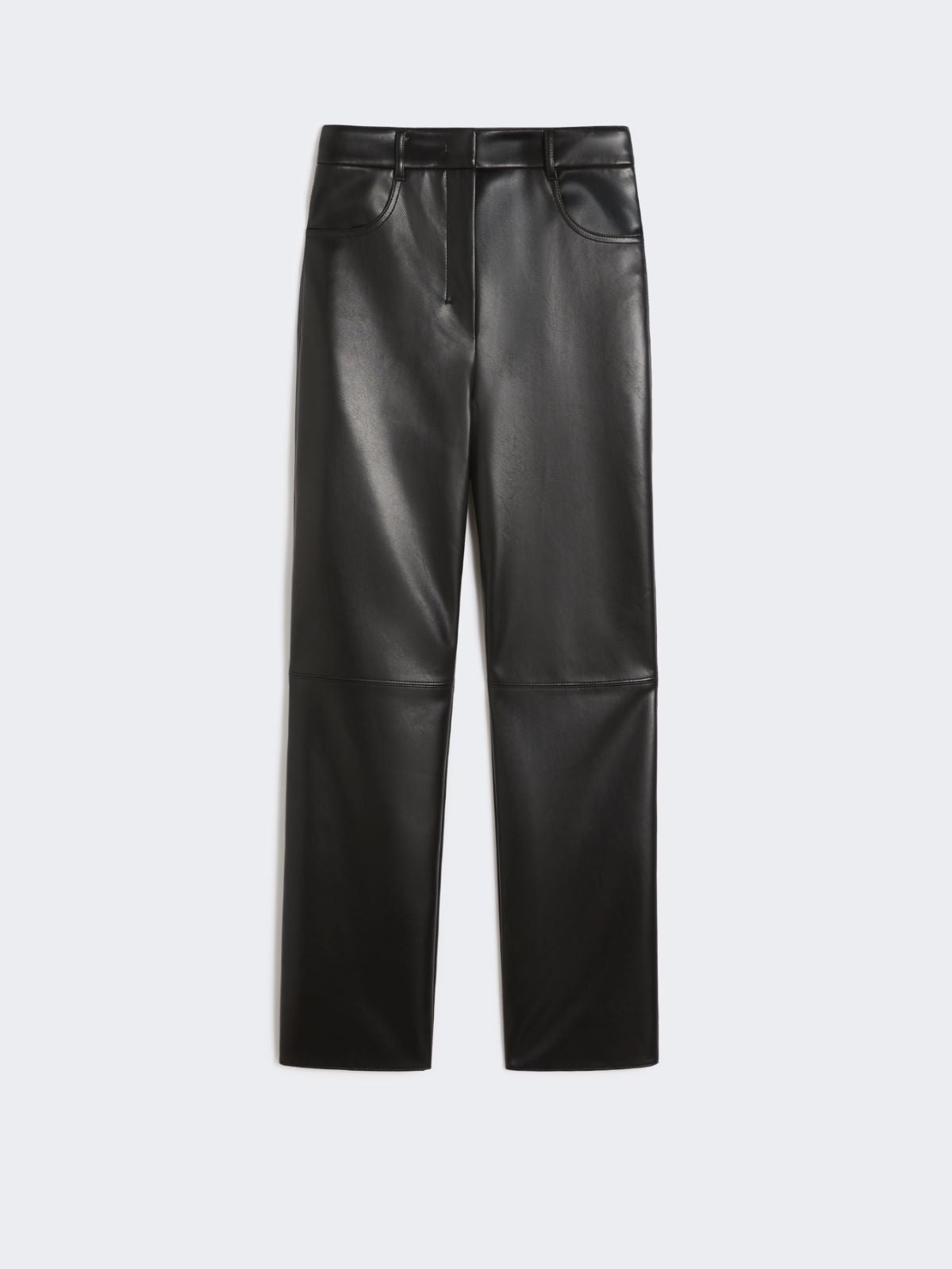 Coated fabric trousers - Black