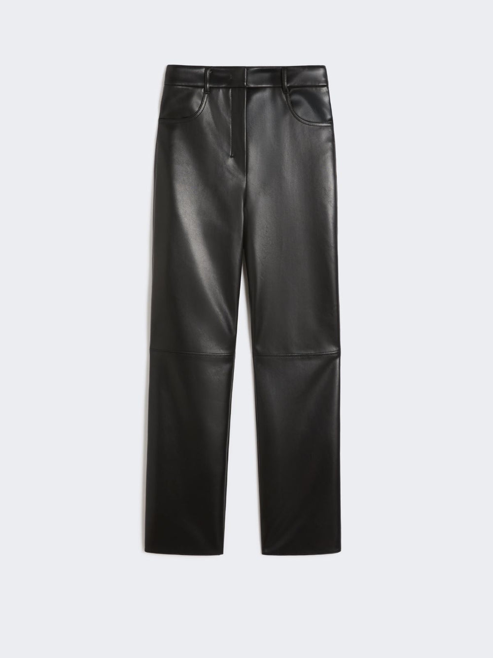 Coated fabric trousers - Black