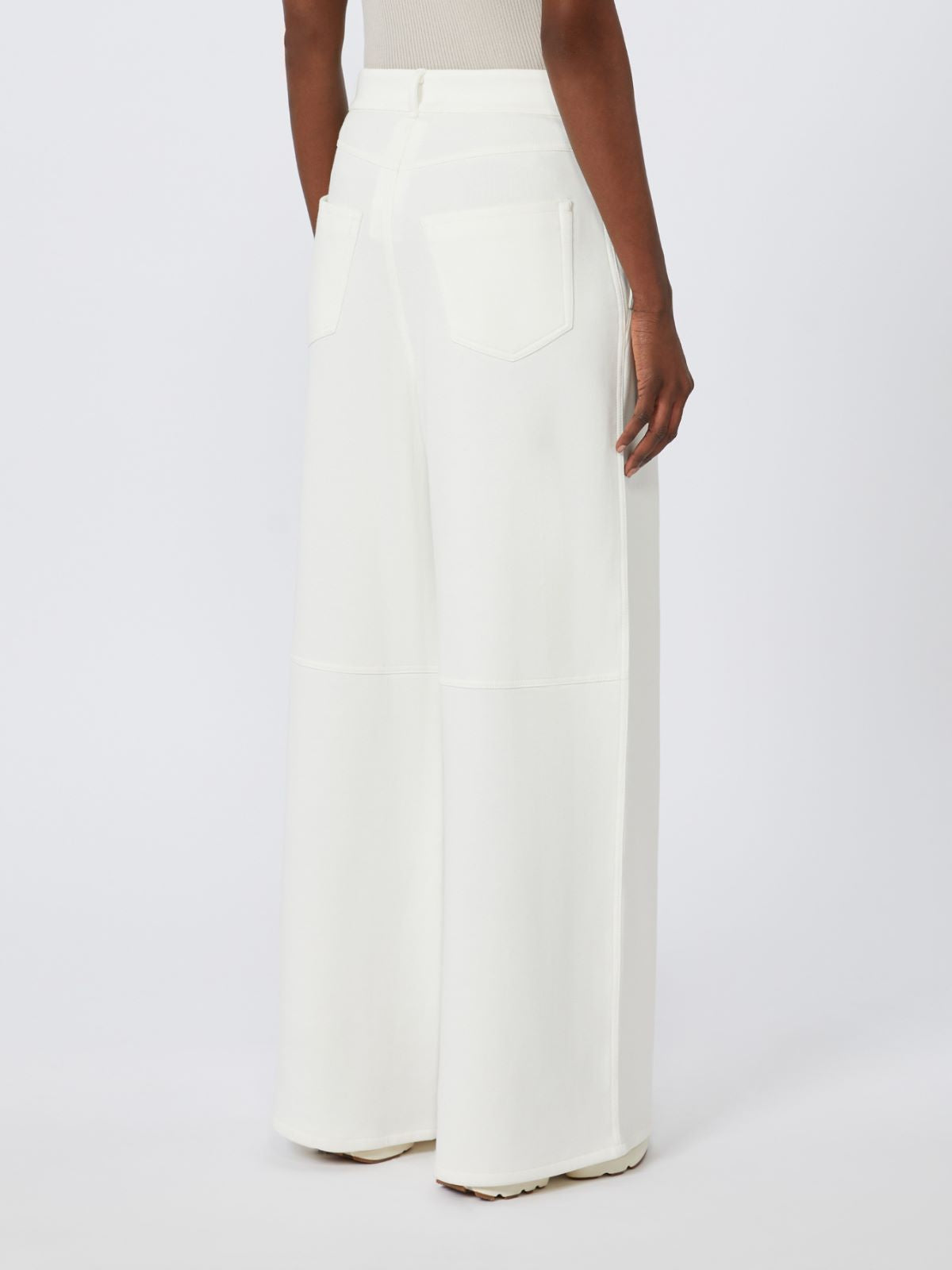 Jersey trousers - White