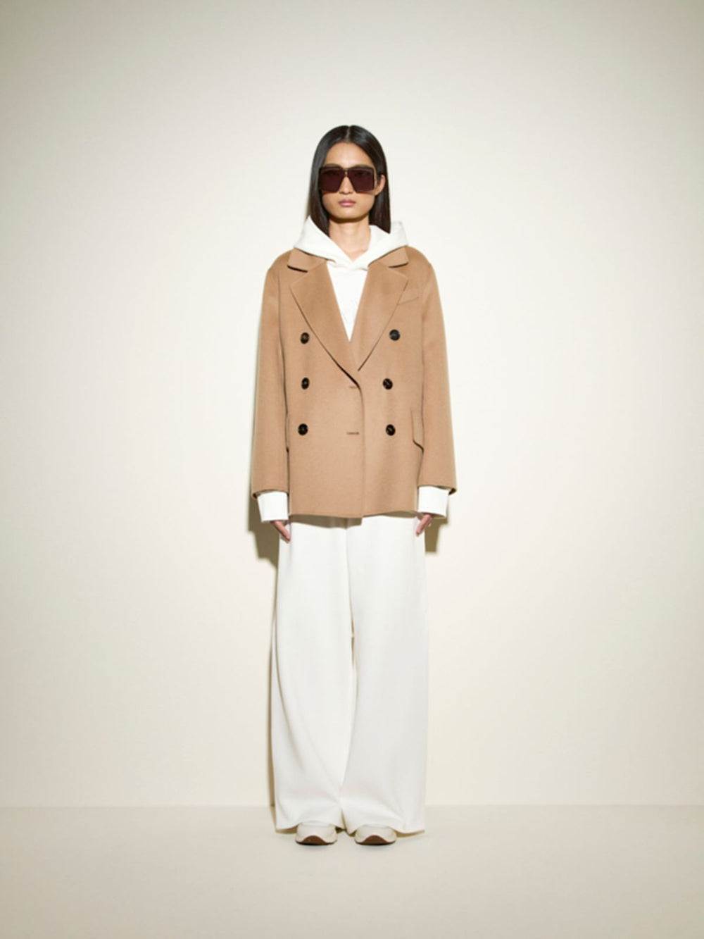 Jersey trousers - White