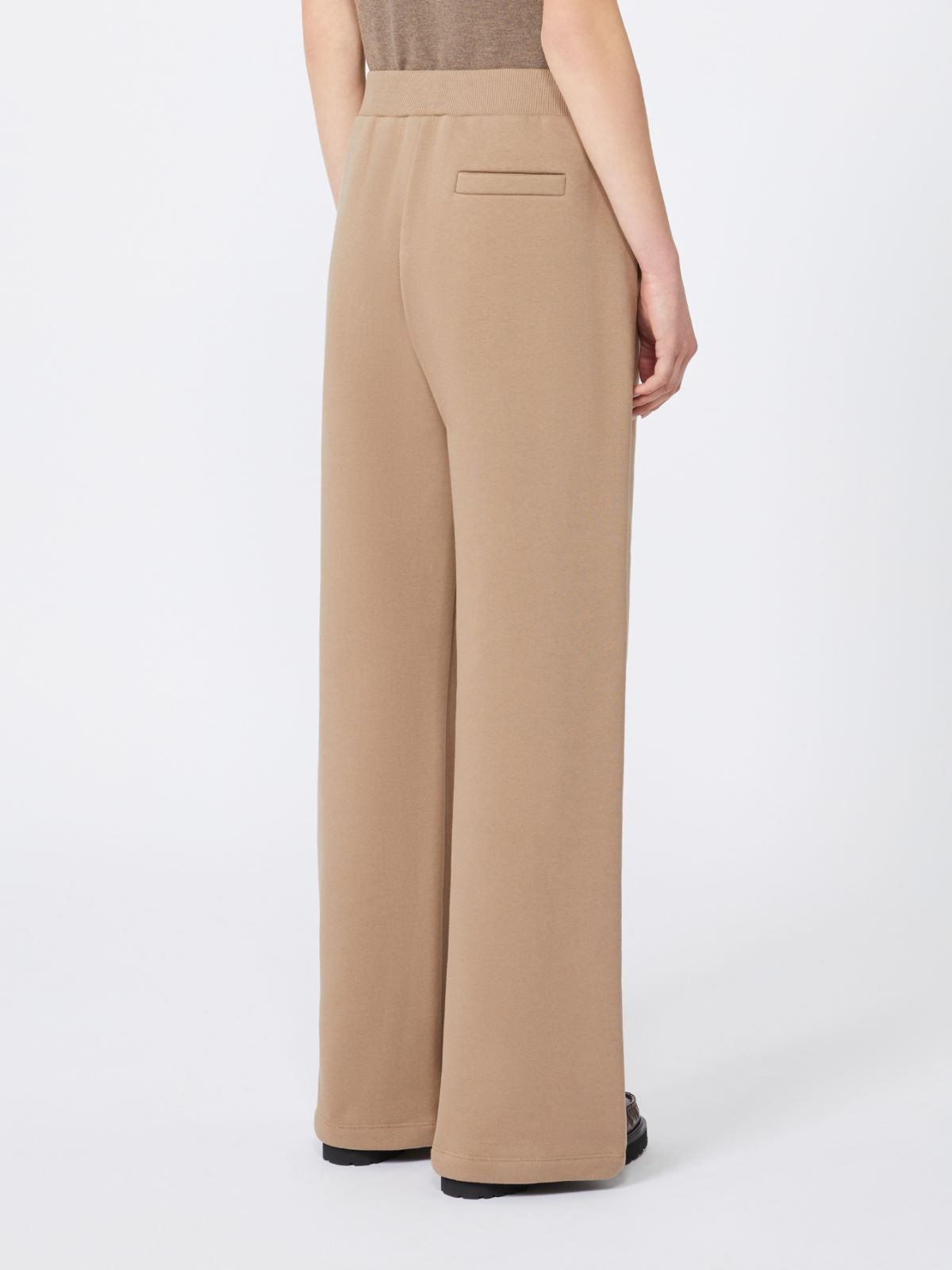 Cotton jersey trousers - Biscuit