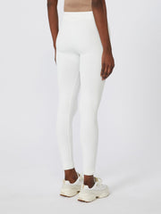 Stretch technical fabric leggings - White