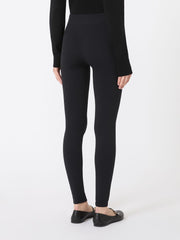 Stretch technical fabric leggings - Black
