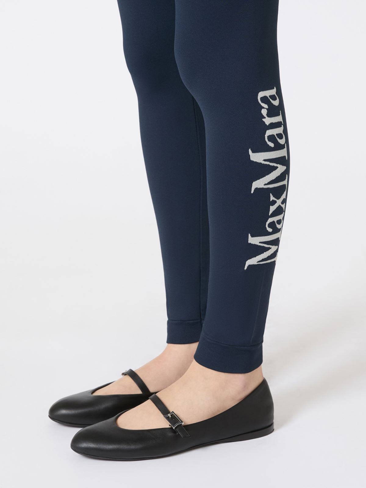Stretch technical fabric leggings - Midnightblue
