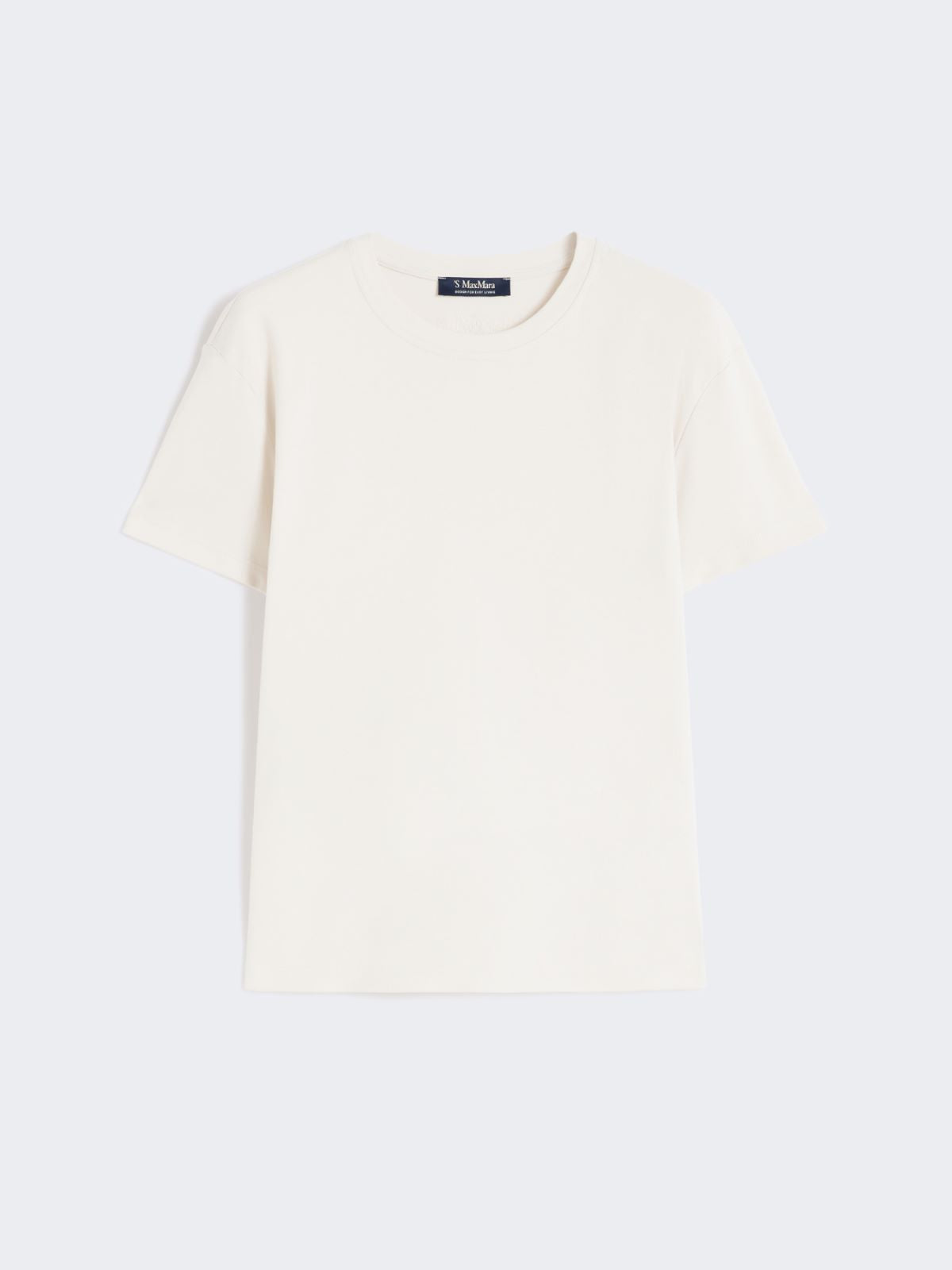 Embroidered jersey T-shirt - Sand